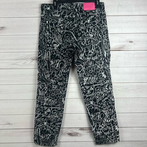 Salem7 Scrible Black Denim Jeans Mens Size‎ 30 - Picture 1 of 7